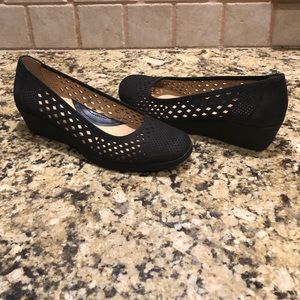 Womens Brina Laser Cut Wedge Pump